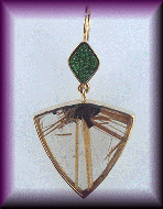 Earrings with Rutilated Quartz